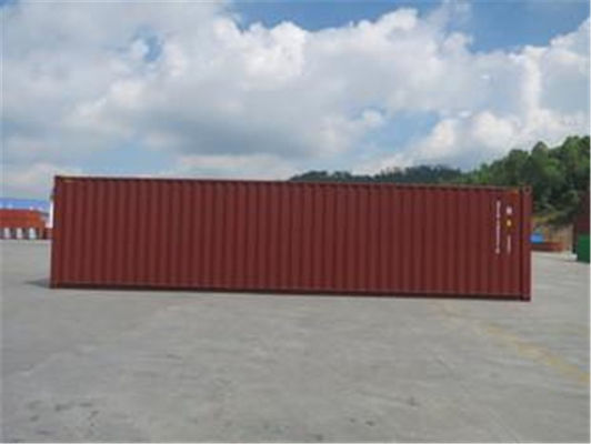 Çin Metal RED High Cube Nakliye Konteynerleri Uluslararası Standartlar 13.71m Uzunluk Tedarikçi
